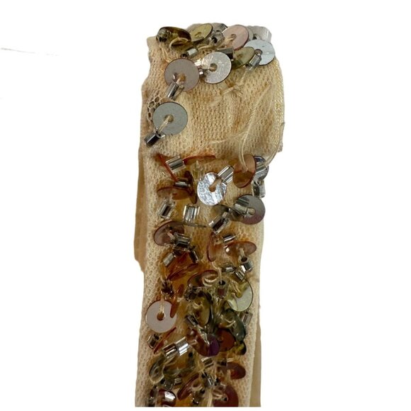 NEW Mac Duggal Shimmering Gold Sequin Slit Gown  #1068  NWT - Size 0 - Picture 11 of 12